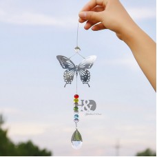H&D 38mm Hanging Suncatcher Butterfly Crystal Pendant Window Healing Decor Gift 612957014483  382153256954